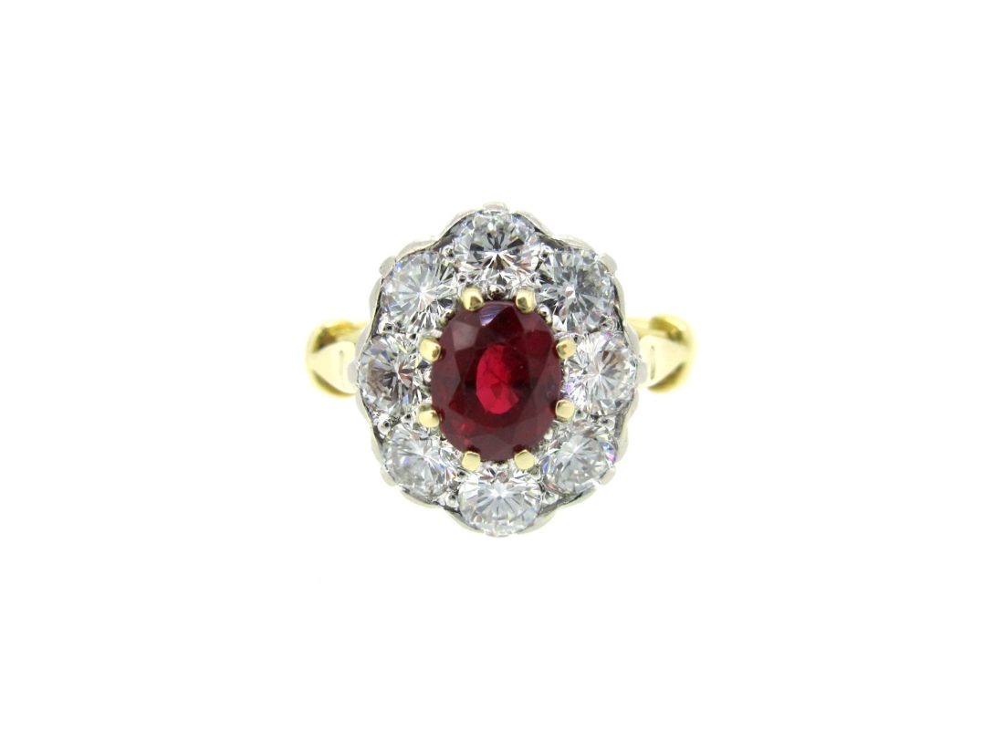 Ruby diamond ring