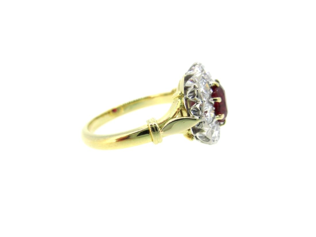 Ruby diamond ring