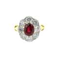 Ruby diamond ring