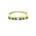Sapphire diamond ring