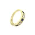 Sapphire diamond ring