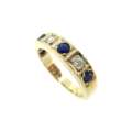 Sapphire diamond ring