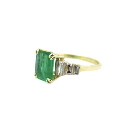 Emerald & Diamond Ring