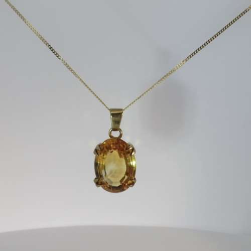 Vintage Citrine Necklace