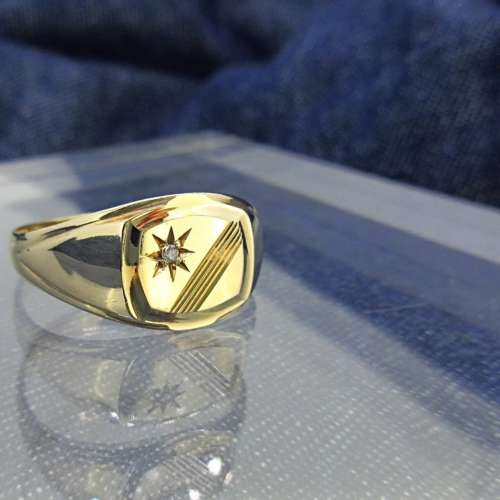 Diamond Signet Ring