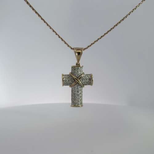 Gold & Diamond Cross