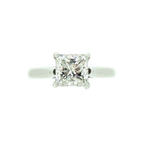 Princess Cut Diamond Solitaire Ring 