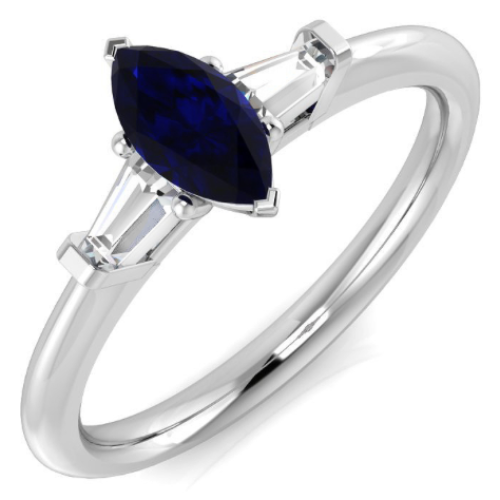 Sapphire & Diamond Ring