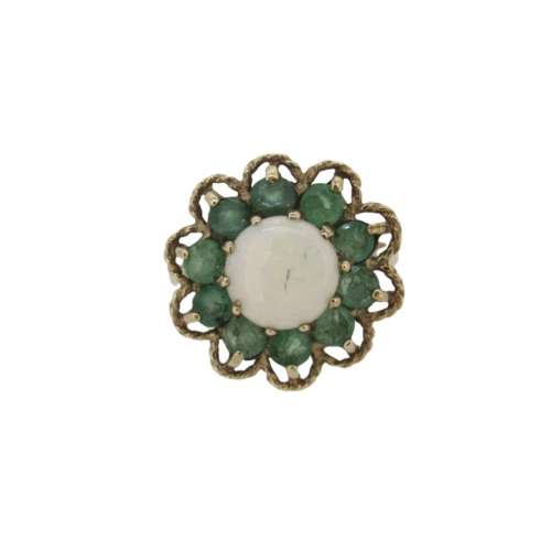 Opal & Emerald Ring
