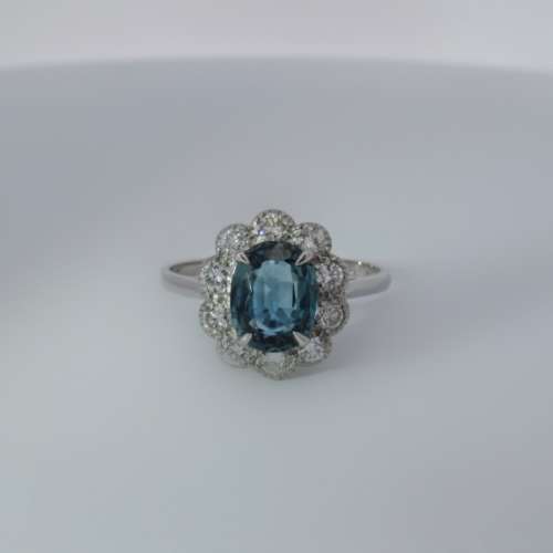 Sapphire & Diamond Ring