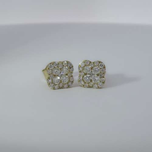 Diamond Clover Earrings