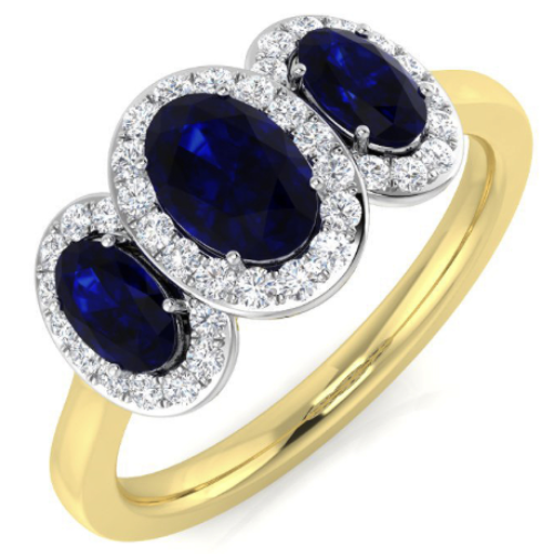 Sapphire & Diamond Ring