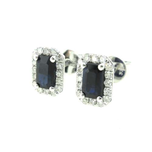 Sapphire & Diamond Earrings 