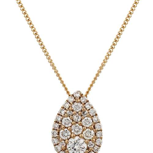 Diamond Pear-drop Necklace