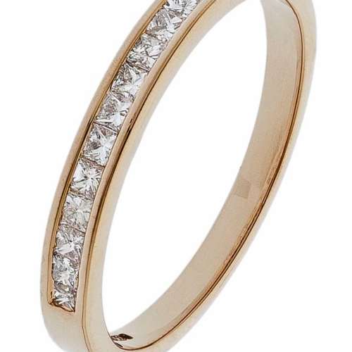 Rose Gold Half Eternity Ring