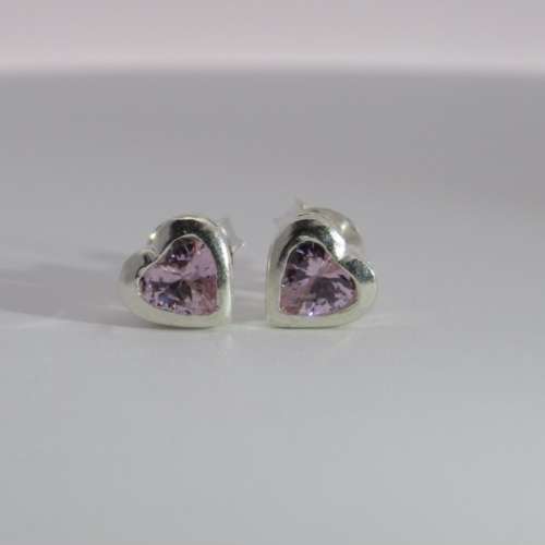 Silver Heart Earrings