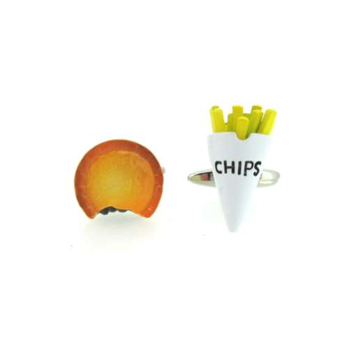 Pie & Chips Cufflinks