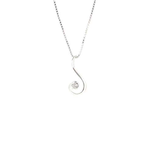 Silver & Cubic Zirconia Necklace