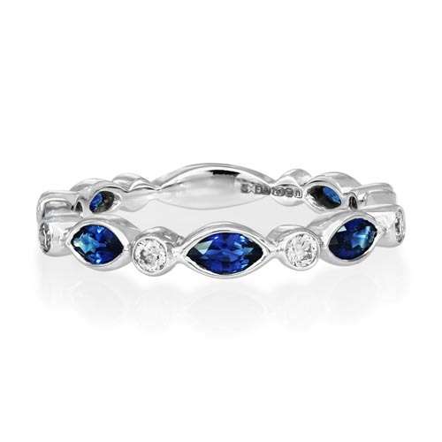 Sapphire & Diamond Full Eternity Ring