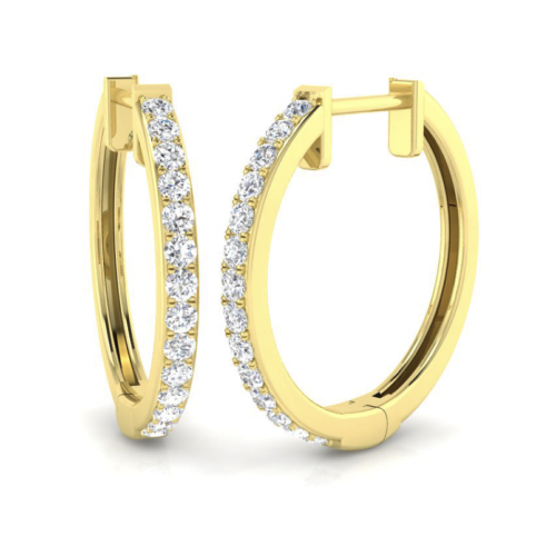 Diamond Hoop Earrings