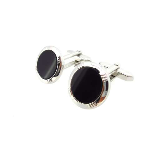 Silver & Black Onyx Cufflinks